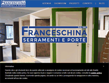 Tablet Screenshot of falegnameriafranceschina.com
